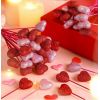 5 Batonnets coeur St Valentin scintillants