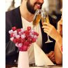 5 Batonnets coeur St Valentin scintillants