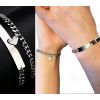 Duo bracelets acier inoxydable couple St Valentin