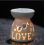 Brûleur d'aromathérapie porcelaine love St Valentin