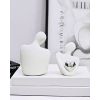 Statue blanche couple Saint Valentin