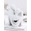 Statue blanche couple Saint Valentin