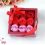 Coffret cadeau savon forme de fleur rose