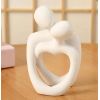 Sculpture figurine couple blanc ou noir
