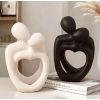 Sculpture figurine couple blanc ou noir