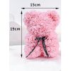 Ours en fleur rose pastel St Valentin 