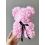 Ours en fleur rose pastel St Valentin 