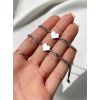 2 bracelets argenté couple coeur