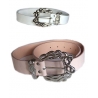 Ceinture simili cuir blanche ou rose