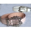 Ceinture simili cuir blanche ou rose