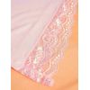 Nuisette courte lycra rose pastel 
