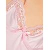 Nuisette courte lycra rose pastel 