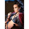 Ensemble lingerie noir et bleu dentelle