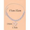 Chaîne de cheville strass coeur