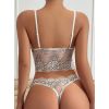 Top caraco et string dentelle blanc et noir 