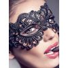 Masque sexy dentelle guipûre noire