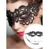 Masque sexy dentelle guipûre noire