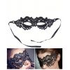 Masque sexy dentelle guipûre noire