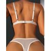 Soutien gorge bralette et string blanc