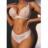 Soutien gorge bralette et string blanc