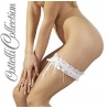 Jarretière dentelle blanche 
