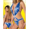 Maillot de bain bleu 1 pièce 