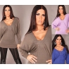 Pull sexy manches longues 3 coloris