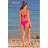 Bikini bandeau et slip tanga lycra - 7 coloris