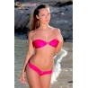 Bikini bandeau et slip tanga lycra - 7 coloris