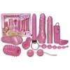 Coffret 9 sex toys rose bonbon