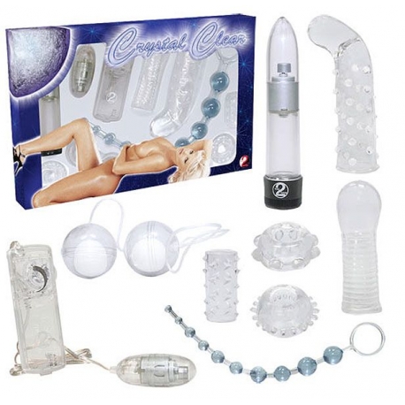 Coffret 9 sex-toys Crystal