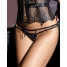 String ouvert noir et argent Axami