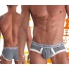 mini boxer pour homme Eros Veneziani gris et blanc