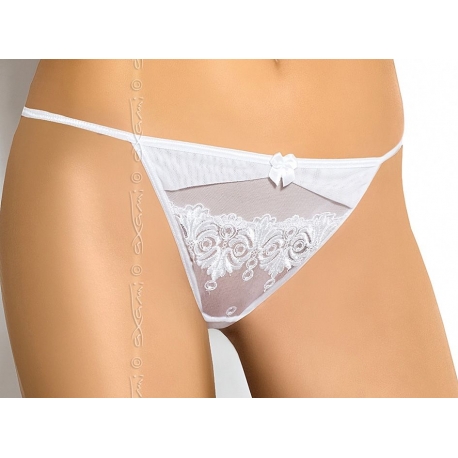 String blanc tulle et dentelle Axami