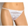 String blanc tulle et dentelle Axami