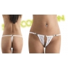 String ouvert blanc dentelle Eros Veneziani