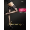 Bas autofixants noirs Fiore Sandrine