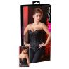 Corset bustier noir Jacquard