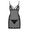 Nuisette érotique noire Wonderia