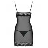 Nuisette érotique noire Wonderia