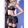 Ensemble sexy 3 pièces dentelle noir