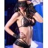 Ensemble dentelle sexy noir