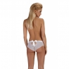 shorty blanc transparent et dentelle