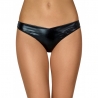 String simili cuir noir