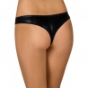 String simili cuir noir