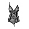 Body dentelle ouvert noir