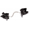 Menottes dentelle noire et strass