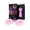Menottes plumes marabou roses pastel