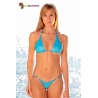 Bikini string triangle 2 pièces métallisé 5 coloris 