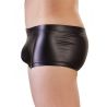 Boxer homme simili cuir noir